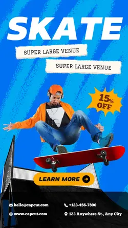 Sports skate Course Recruitment Graffiti