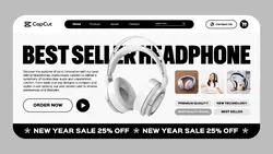 Best Seller Headphone New Year Sale Website
