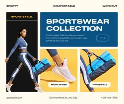 Fashion Sportswear Product Display Facebook Post