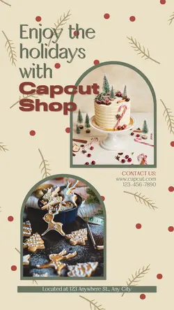 Enjoy the holidays with Capcut Shop story