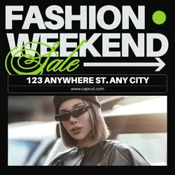 Single Image Poster - Weekend Sale