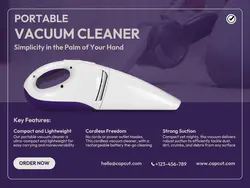 Electronics Portable Vacuum Cleaner