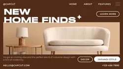 Household Japandi Furniture Product Display Twitter Post