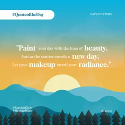 Beauty Makeup Instagram Quote Template