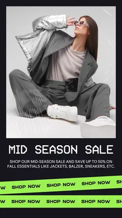 Modern Fashion Mid-Season Sales Promotion Story