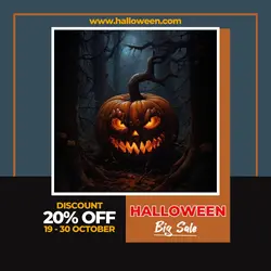 Halloween Big Sale Promotion Instagram Posting