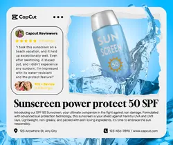 skin care sunscreen product display and review
