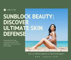 Modern Body Lotion Promotion Sale Facebook Post