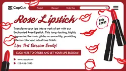 Beauty Product Display Twitter Post