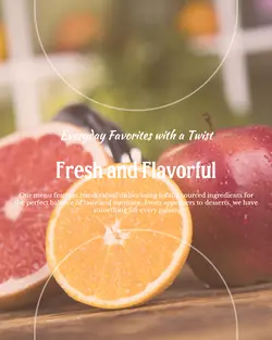 Foods & Beverage Menu