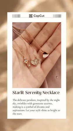 Jewelry Necklace Collection Display Instagram Story