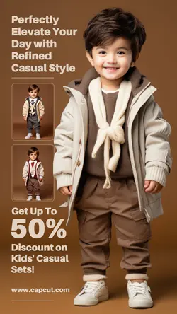3 Multi-product Image Children's Clothes Casual Sets Promotional Activities