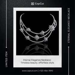 Fashion Industry Instagram Post Jewelry Diamond Necklace