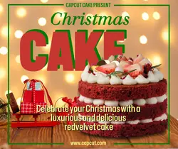 christmas cake promotion facebook post