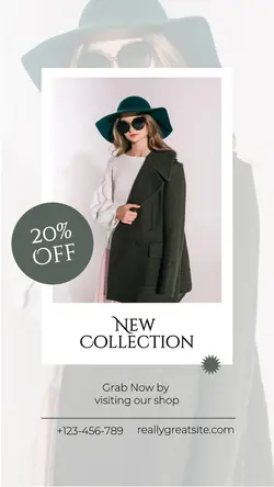 White Green Minimalist Elegant Fashion Industry