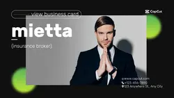 Financial Planning Business Card Promotion Trend