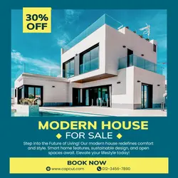 Modern House Real Estate Promotion Instagram Post