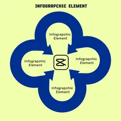 Non-Marketing Infographic Blue Flower