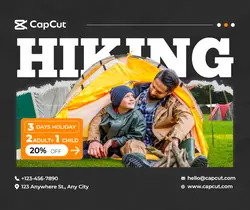 motion camping activity simple style