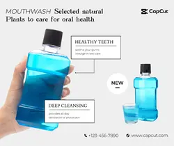 Beauty Mouthwash Details Minimalistic