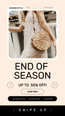 Summer Style End Of Season Instagram Story