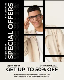 Fashion Jacket Special Offers Promotion Instagram Post
