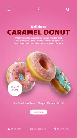 Food Donuts Promotion Instagram Story
