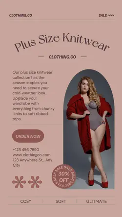 Plus Size Knitwear Sale Promotion Tiktok