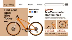 Fashion Industry Bicycle UI Promotion Facebook App Ad