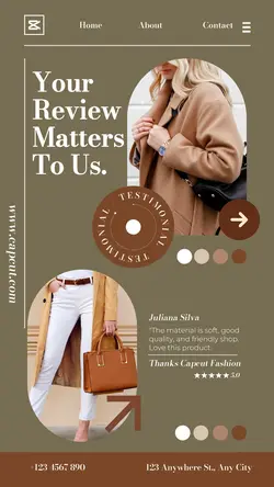Fashion Testimonial Instagram Story