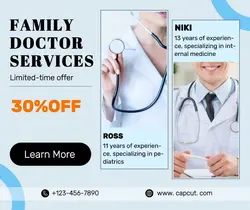 Medical Family Doctor Services Promotion Minimalis