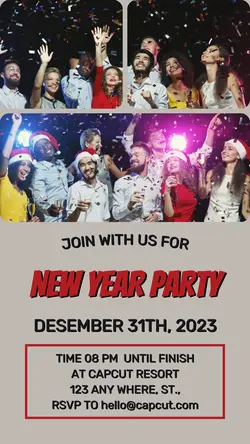 NEW YEAR INVITATION INSTAGRAM STORY