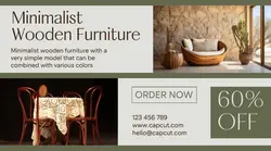Furniture Wooden sales promotion