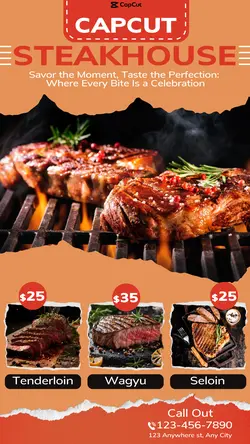 Steakhouse Promotion Instagram Story
