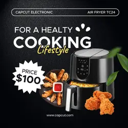 Electronic Air Fryer Promotion Instagram Post