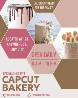 Bakery Food Promotion Poster