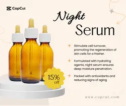 Night Serum Discount Facebook Post