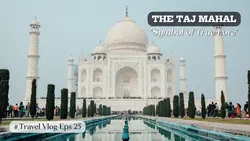 Youtube Thumbnail Vlog - Travel to Taj Mahal