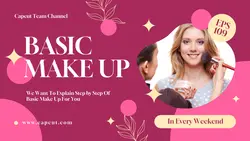 Pink Aesthetic Basic Make Up Youtube Thumbnail