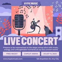 Live Music Concert Promotion Instagram Post