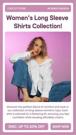 Fashion Women Shirts Promotion Instagram Story