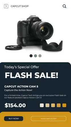 Electronic Action Cam Sale Instagram Story
