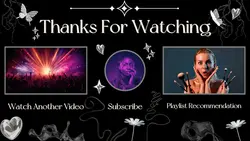 Non-Marketing Youtube Endscreen - Aesthetic Black Background