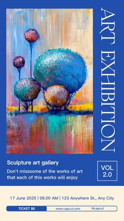 Art Exhibition Modern Minimalist Instagram Story