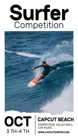 Surfer Competition Promotion Instagram Story