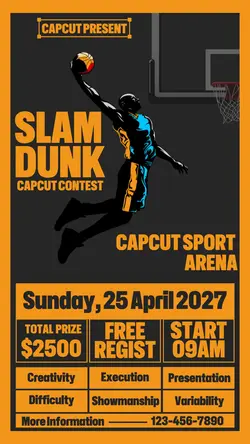 Sport Slamdunk Contest Instagram Story