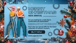 Merry Christmas Fashion Twitch Banner
