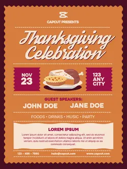 Thanksgiving Celebration Poster