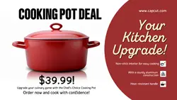Cooking Pot Promotion E-Commerce
