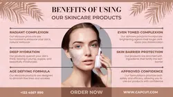 Skincare Product Benefit for Social Media Cover